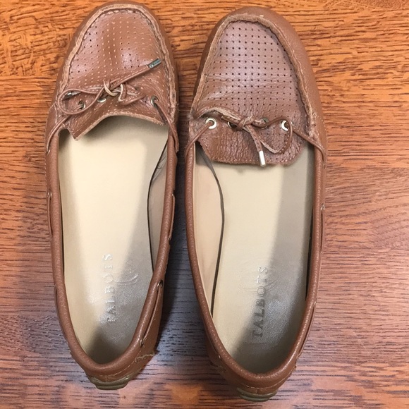 Talbots Shoes - Talbots driving moccasins in brown leather size 8 EUC slight wear at toes